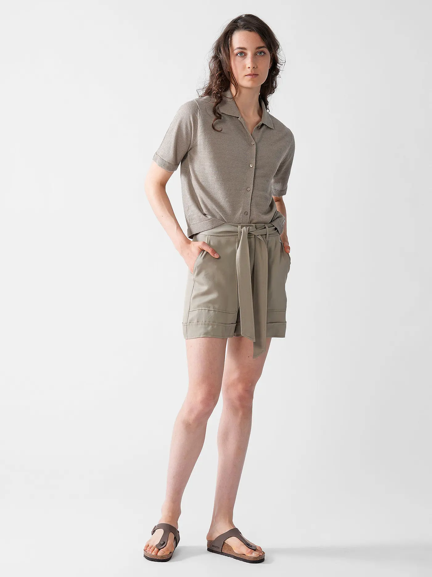 ECOALF | Strickjacke JUNIPERALF | olive